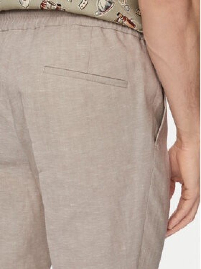 HUGO Spodnie materiałowe Getlin 50559695 Brązowy jasny Slim Fit