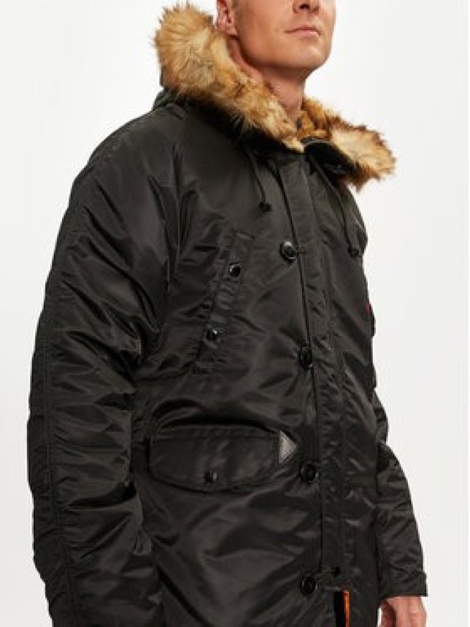 Alpha Industries Kurtka zimowa 103141 Czarny Regular Fit