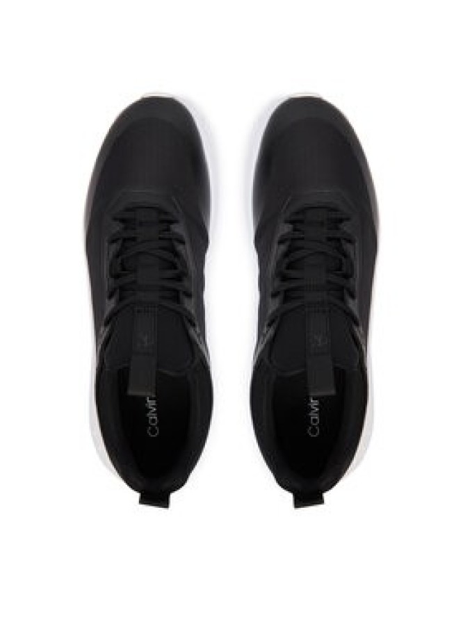 Calvin Klein Sneakersy Eva Runner Laceup Sock Mat Mix YM0YM01443 Czarny