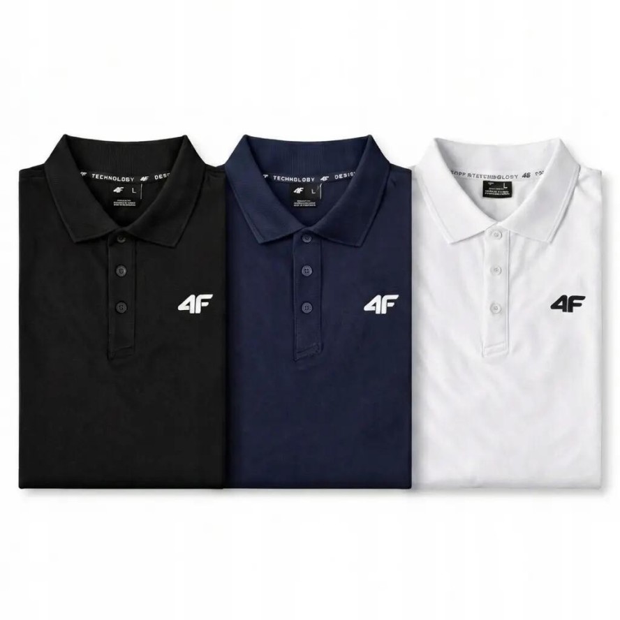 KOMPLET KOSZULEK POLO 4F T-SHIRT MĘSKI ZESTAW 3 SZTUKI M0770