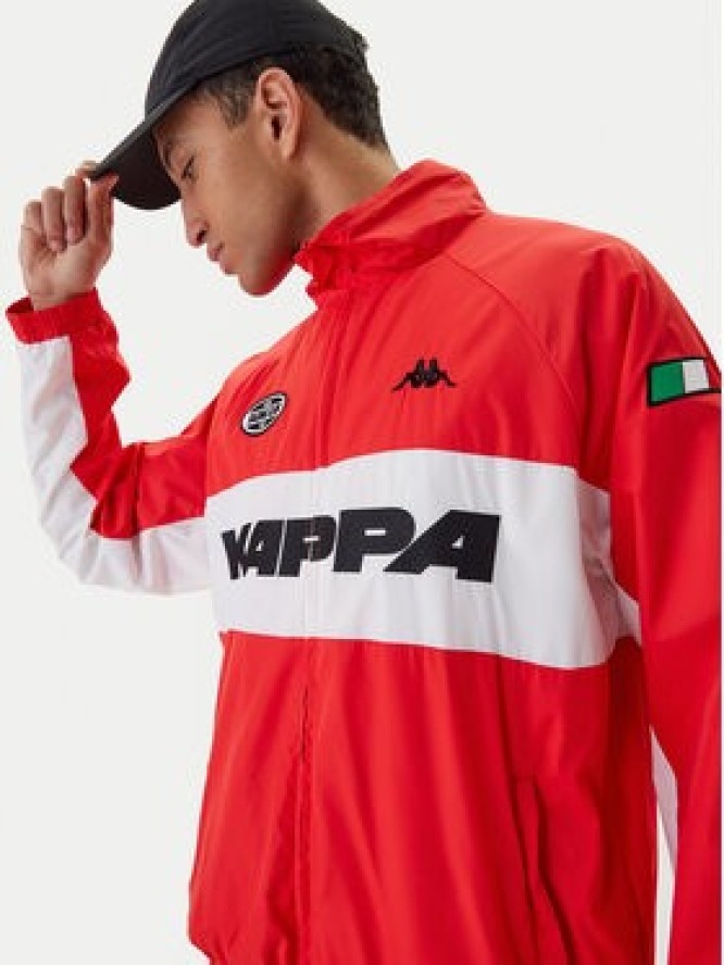 Kappa Wiatrówka Authentic Sullix 382568W Czerwony Oversize