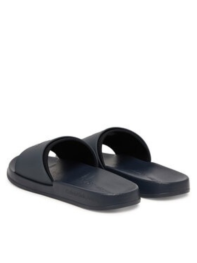 Calvin Klein Klapki Ess Slide Rubber Neoprene HM0HM02229 Granatowy