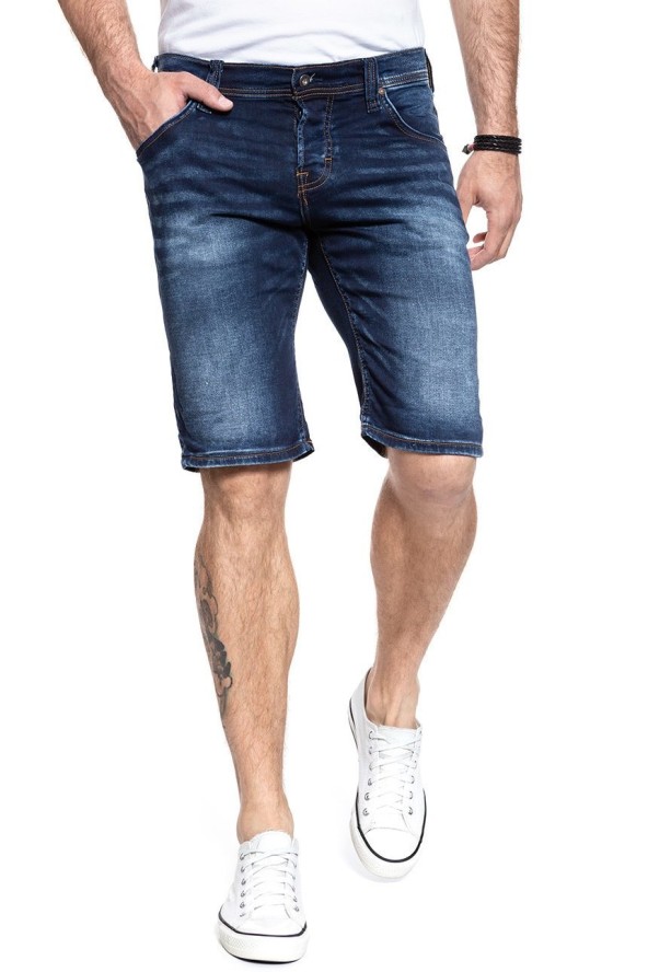 SPODENKI MĘSKIE MUSTANG Chicago Short DENIM BLUE 1007113 5000 923