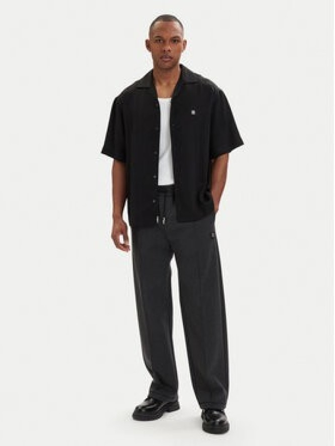 HUGO Koszula Espino 50560593 Czarny Oversize