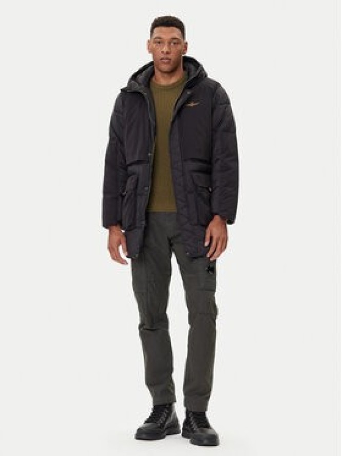 Aeronautica Militare Kurtka zimowa 252AB3015UCT04211 Czarny Regular Fit