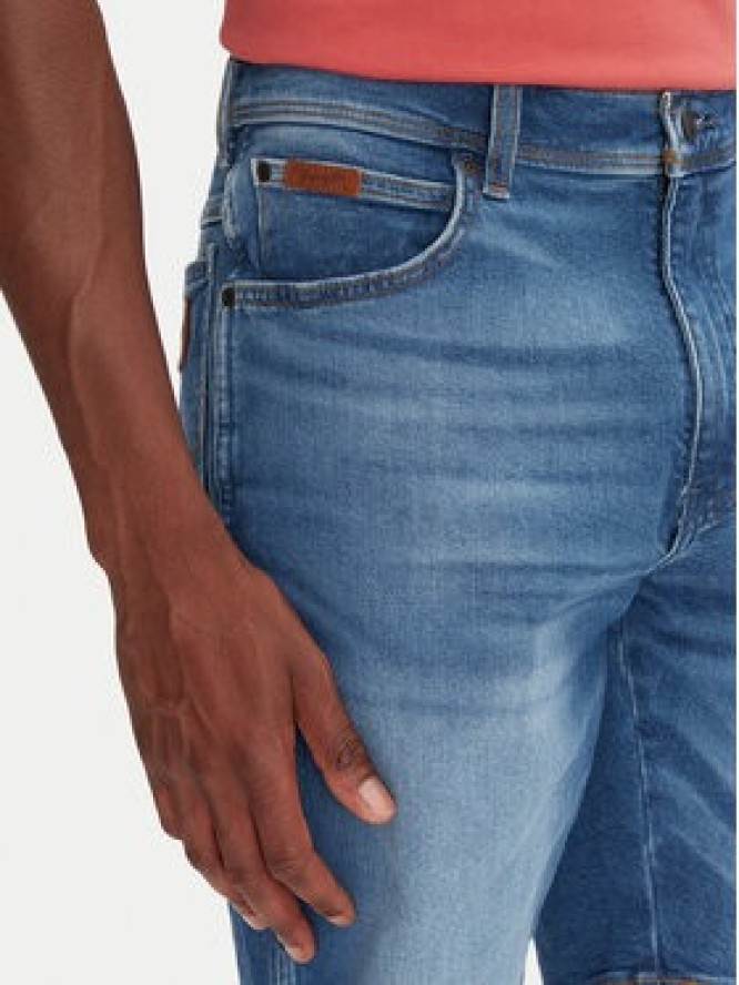 Wrangler Szorty jeansowe Texas 112362505 Niebieski Regular Fit