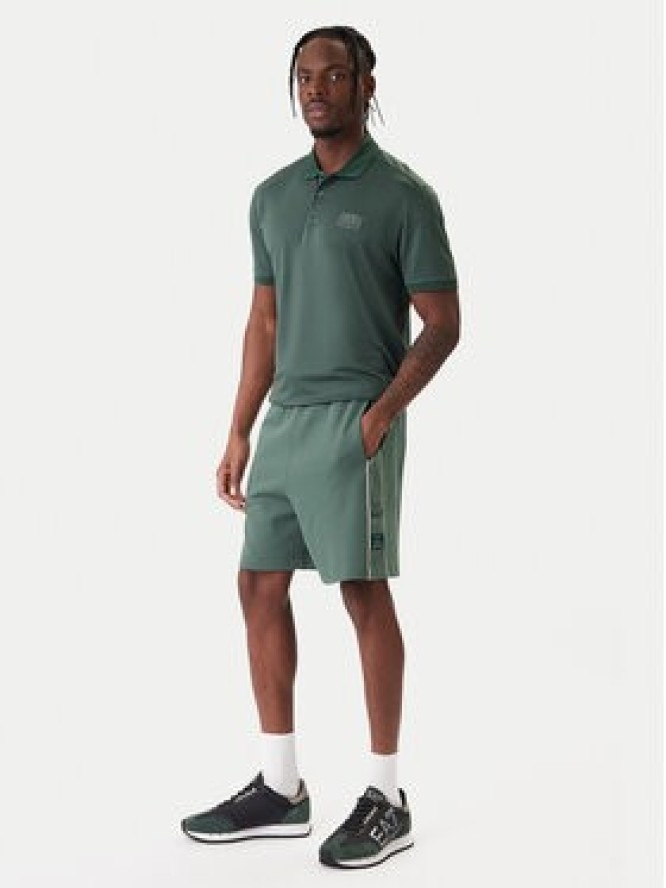 EA7 Emporio Armani Szorty sportowe 7M001501 AF12660 U7260 Zielony Regular Fit
