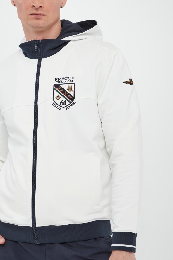 Bluza męska z odpinanym kapturem AERONAUTICA MILITARE