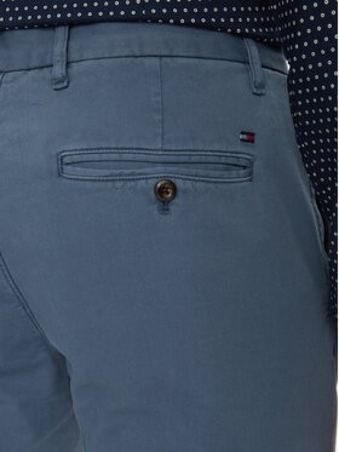 Tommy Hilfiger Chinosy Bleecker MW0MW33910 Niebieski Slim Fit