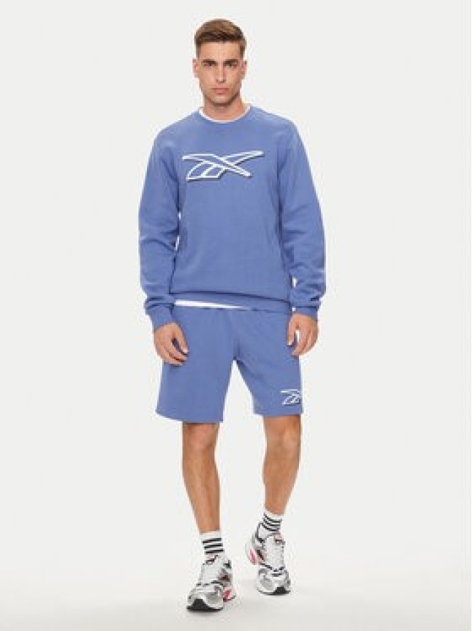 Reebok Bluza Vector Logo 100202411 Niebieski Regular Fit