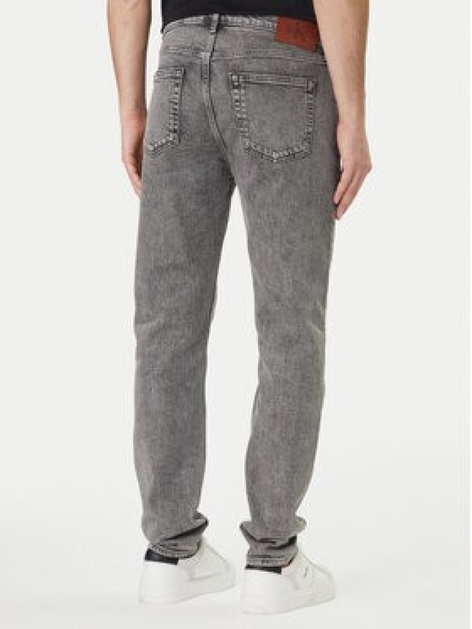 Calvin Klein Jeans Jeansy LV04RF928G Szary Tapered Fit
