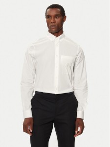 Armani Exchange Koszula 6DZC21 ZN2VZ 1116 Écru Slim Fit