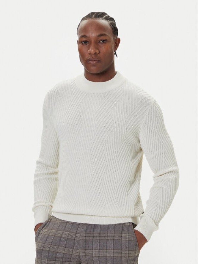 Bugatti Golf 7700-85542D Beżowy Regular Fit