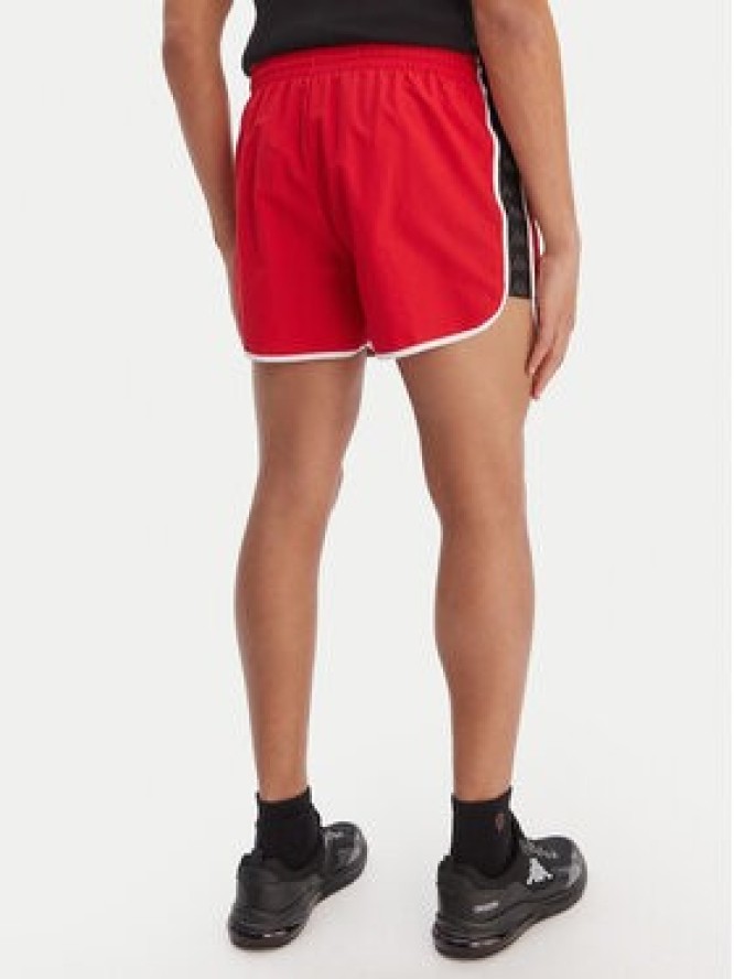 Kappa Szorty kąpielowe Banda Cali 304S6G0 Czerwony Regular Fit