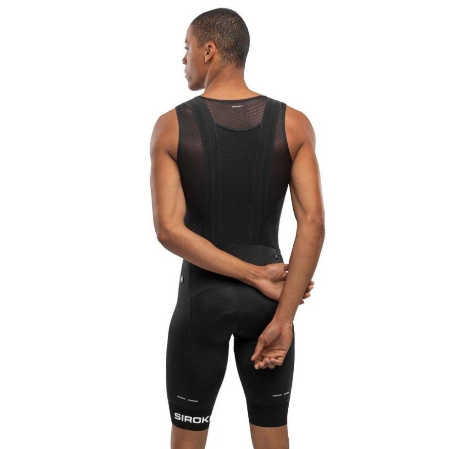 Męskie spodenki rowerowe z szelkami Kolarstwo Siroko BX Squadra