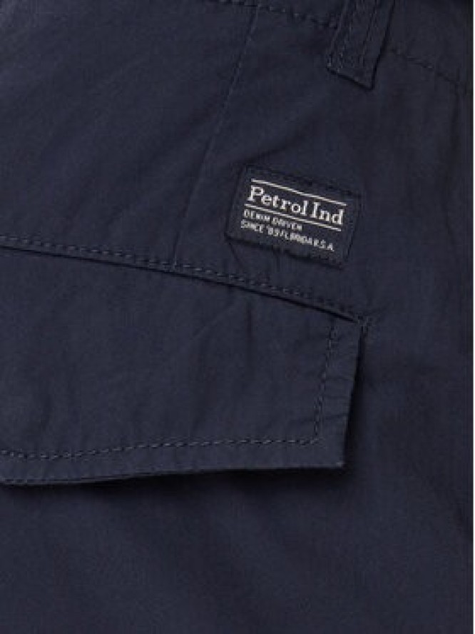 Petrol Industries Szorty materiałowe M-1050-SHO600 Granatowy Cargo Fit