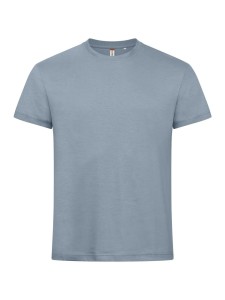clique Basic-T męski T-shirt dopasowany z bawełny – light blue
