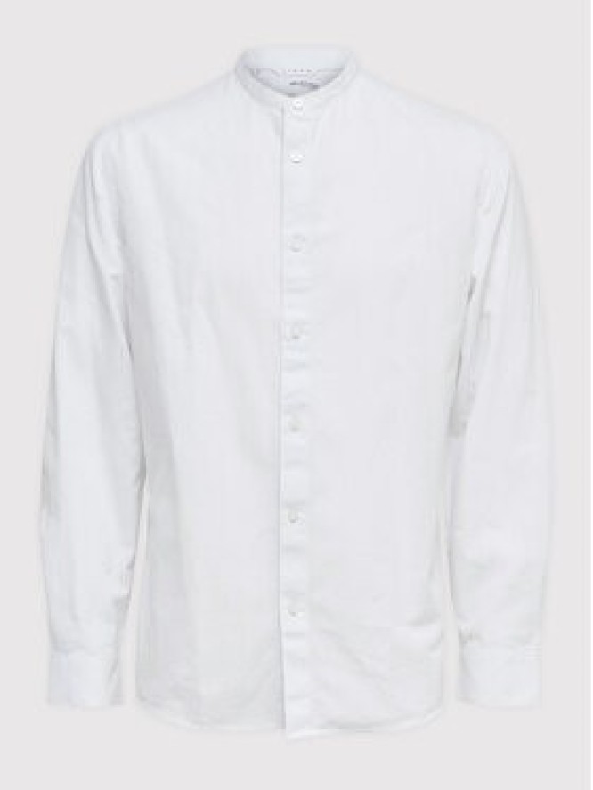 Selected Homme Koszula New Linen 16079054 Biały Regular Fit
