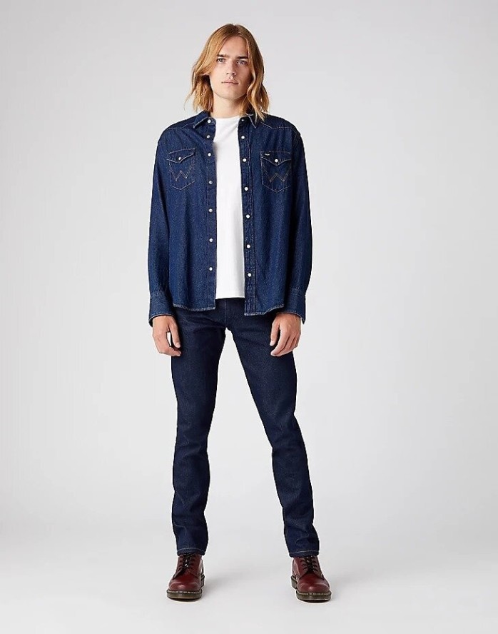 MĘSKA KOSZULA JEANSOWA WRANGLER 27MW NEW W5MSLW301 112130242