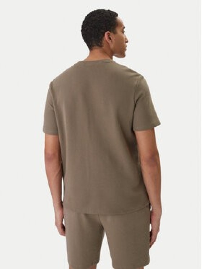 BOSS T-Shirt Waffle 50535891 Brązowy Regular Fit