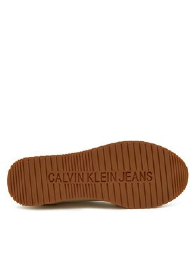 Calvin Klein Jeans Sneakersy Retro Sock Runner Mg YM0YM01152 Beżowy
