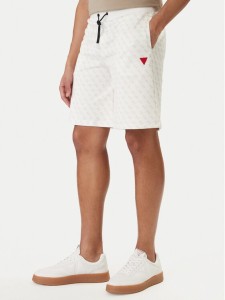 Guess Szorty sportowe Z4YD03 K7122 Écru Regular Fit