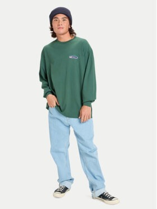 Quiksilver Longsleeve Hw Hollow Coves EQYZT08202 Zielony Comfort Fit