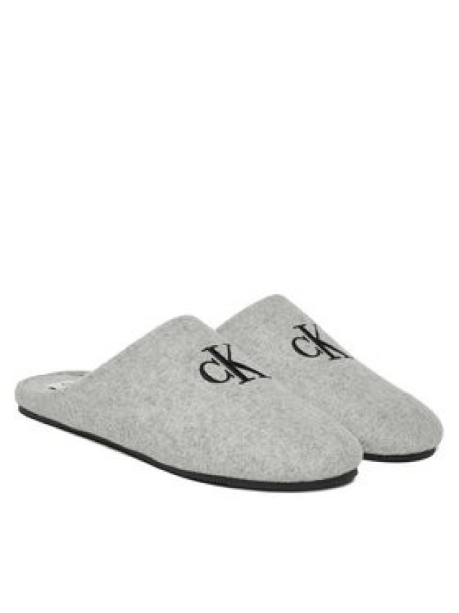 Calvin Klein Kapcie Home Slipper Mule HM0HM01931 Szary
