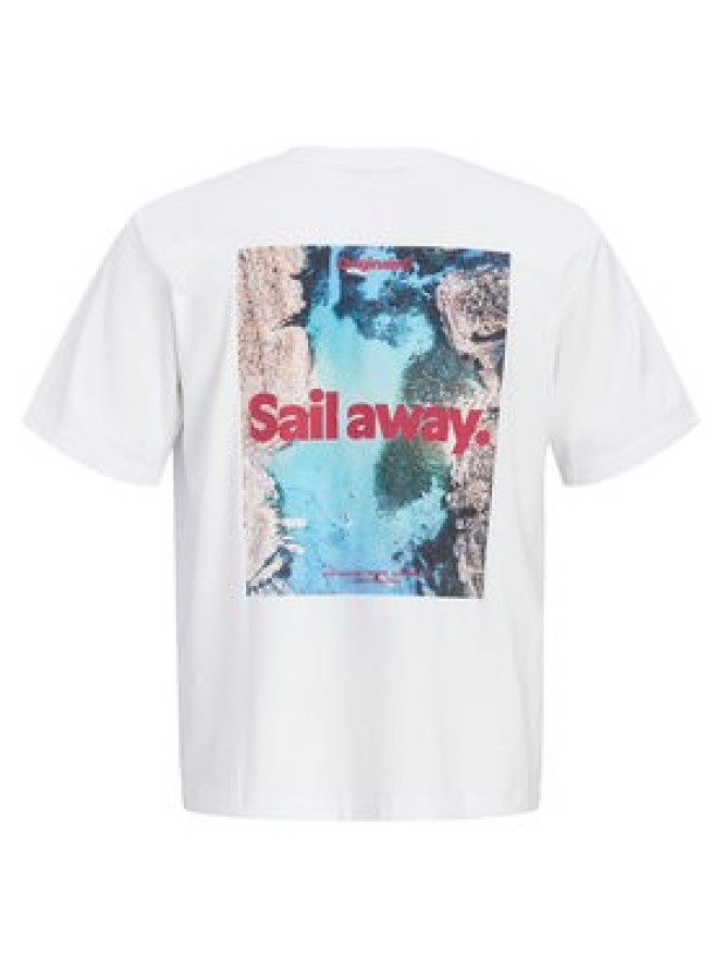 Jack & Jones T-Shirt Riviera 12295161 Biały Relaxed Fit