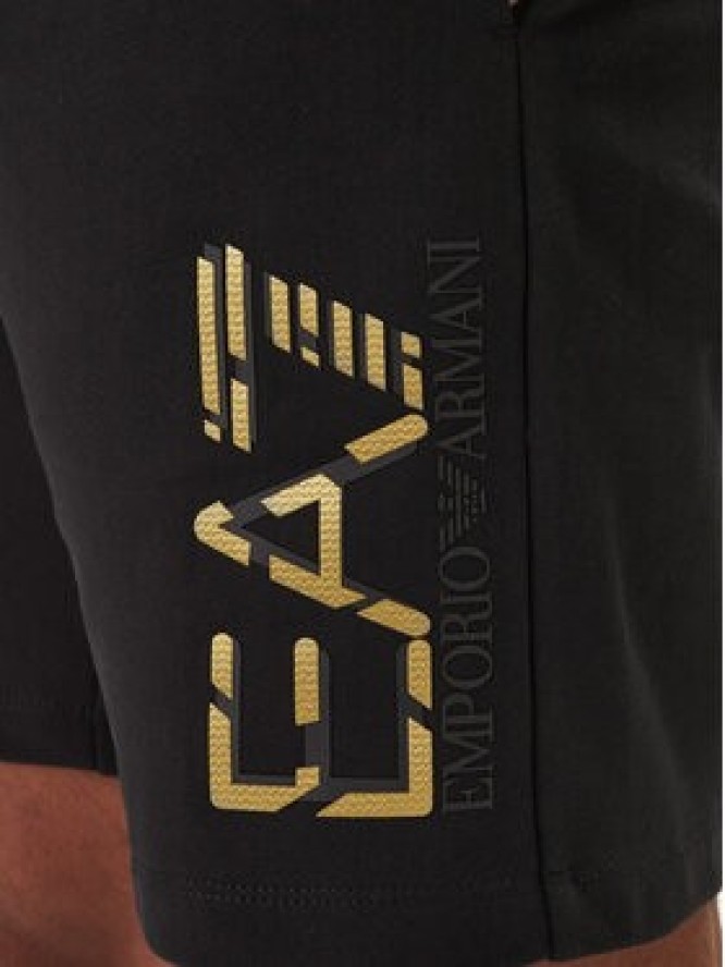 EA7 Emporio Armani Szorty sportowe 7M001564 AF17787 Czarny Regular Fit