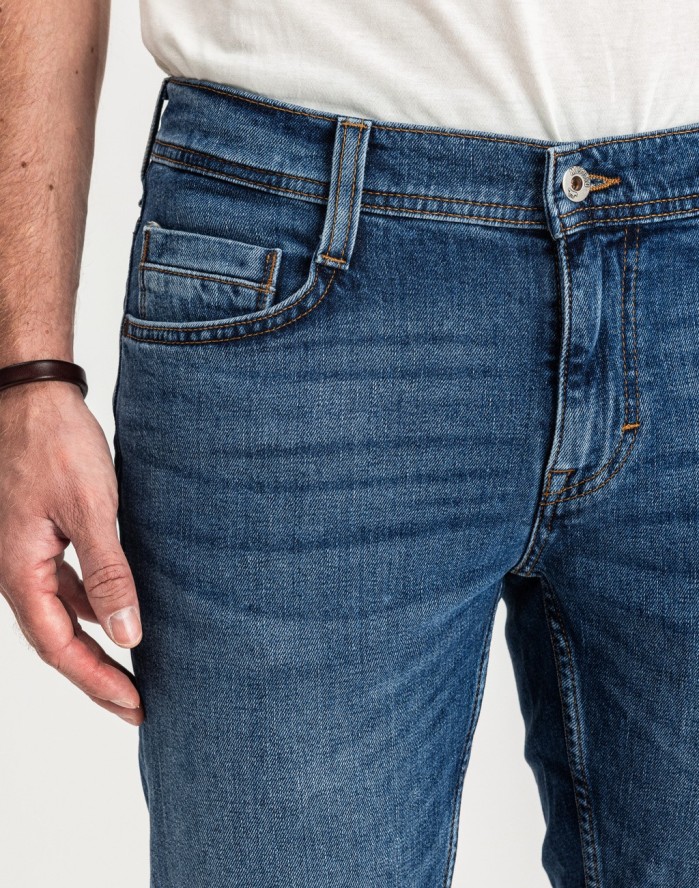 MUSTANG OREGON SLIM MĘSKIE SPODNIE JEANSOWE JEANSY DŻINSY DENIM BLUE 1015041 5000 702