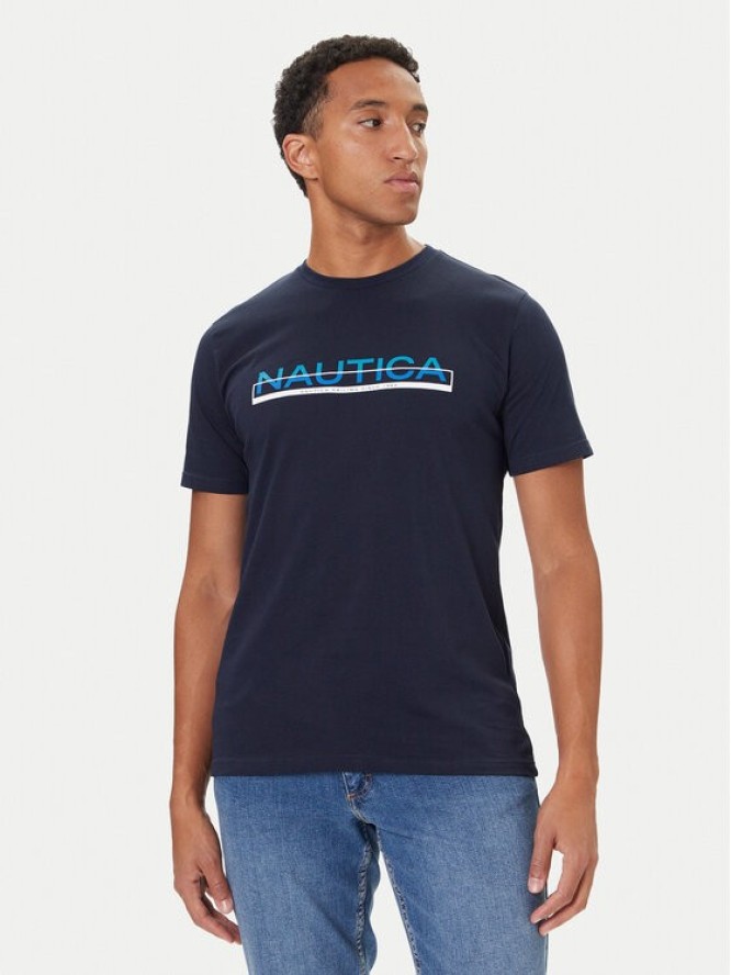 Nautica T-Shirt Koa N1S03430 Granatowy Regular Fit