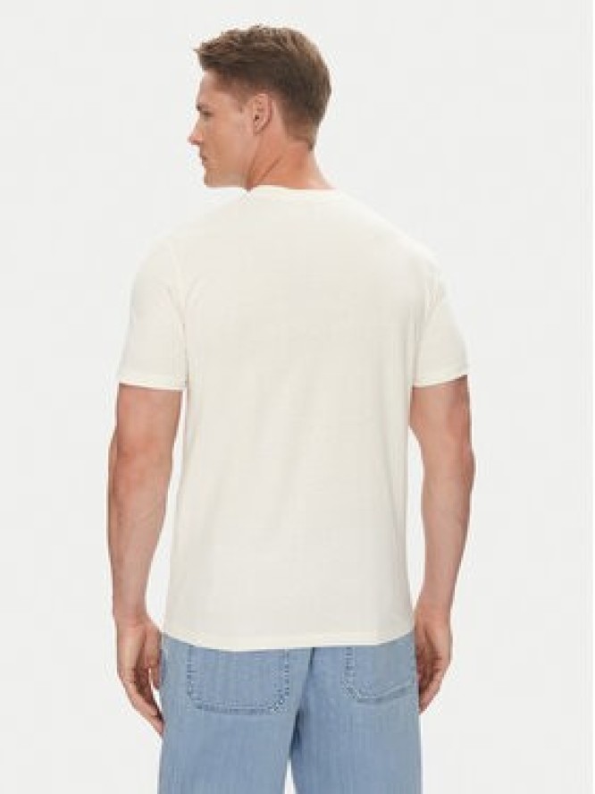 Mustang T-Shirt Austin 1016489 Écru Regular Fit