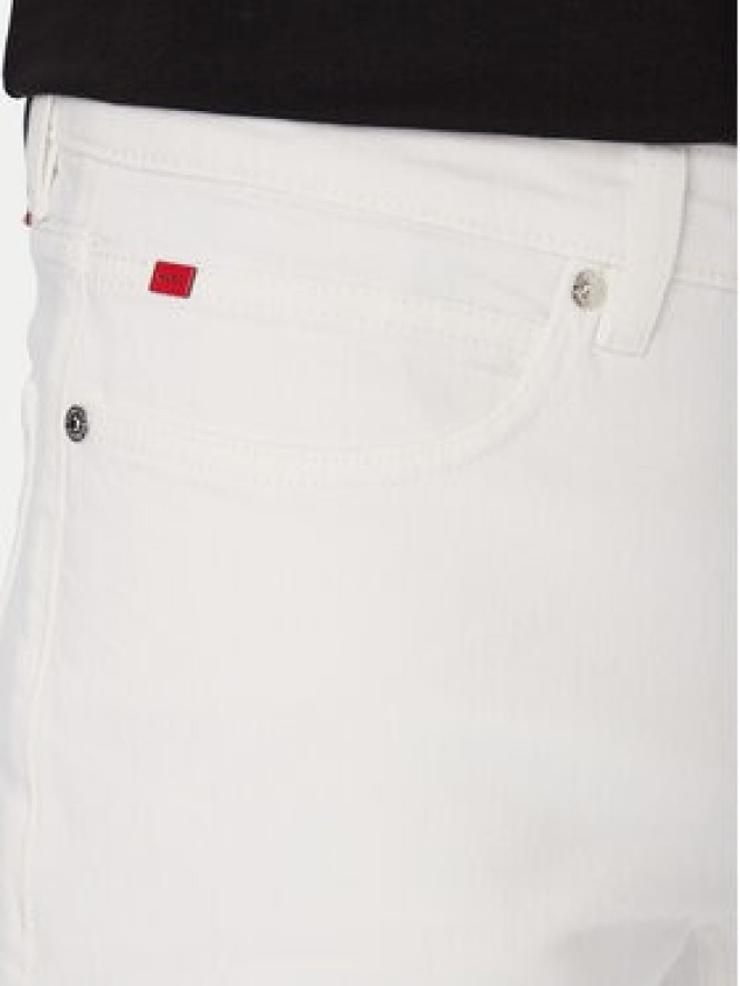 HUGO Jeansy Hugo 734 50556044 Biały Extra Slim Fit