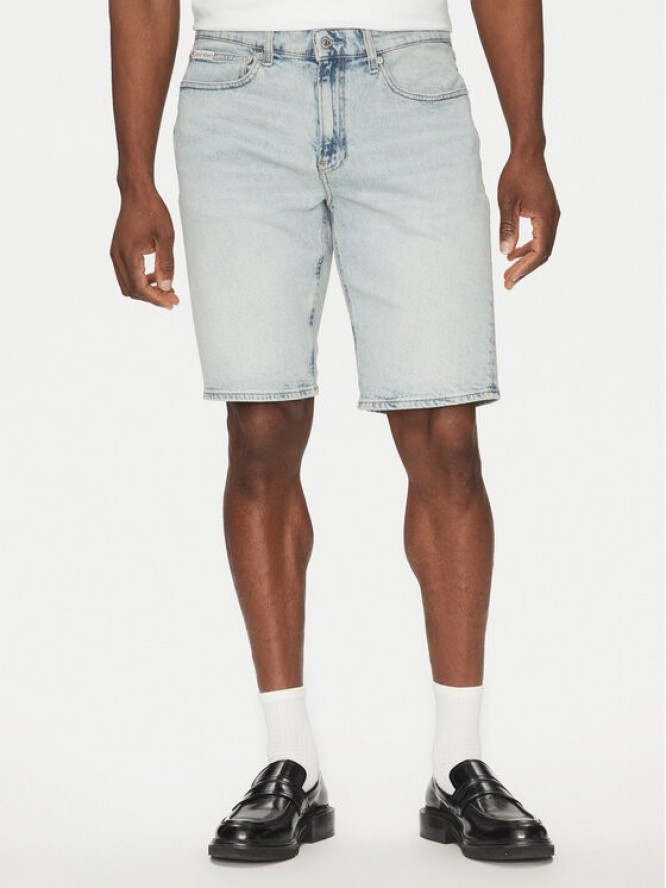 Calvin Klein Jeans Szorty jeansowe J30J327185 Niebieski Regular Fit