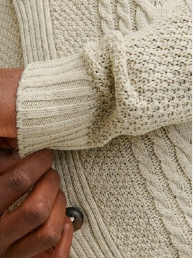 Jack & Jones Kardigan Craig 12258484 Écru Regular Fit