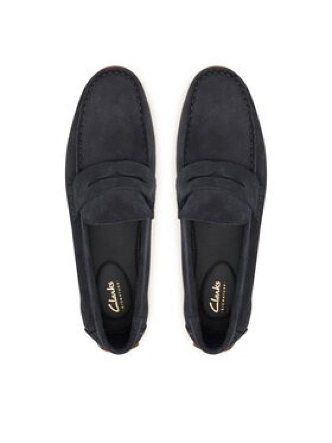 Clarks Mokasyny Corsley Bar 26184514 Granatowy