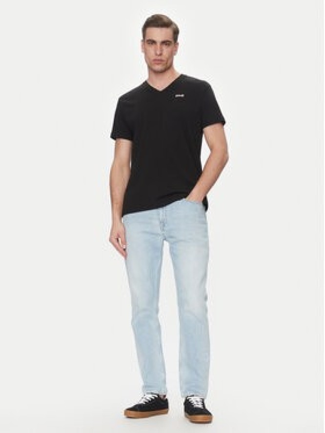 Schott NYC T-Shirt TSCASUALV Czarny Regular Fit