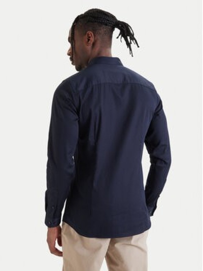 Jack & Jones Koszula Parma 12097662 Granatowy Slim Fit