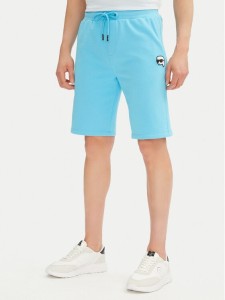 KARL LAGERFELD Szorty sportowe 705014 552900 Błękitny Regular Fit