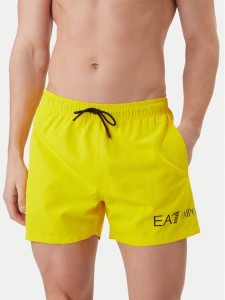 EA7 Emporio Armani Szorty kąpielowe 7M002000 AF13049 M2047 Żółty Regular Fit