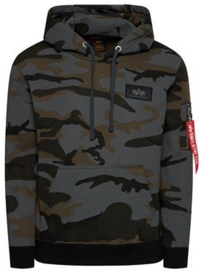Alpha Industries Bluza Print Camo 178318C Szary Regular Fit