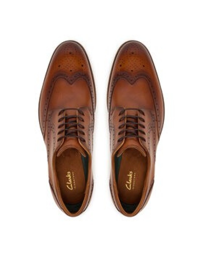 Clarks Półbuty CraftRemi Tip 26186394 Brązowy