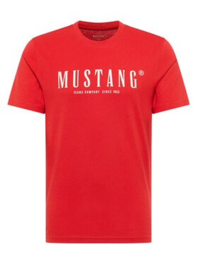 Mustang T-Shirt Austin 1016853 Czerwony Regular Fit