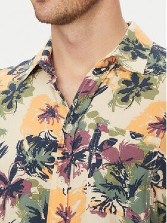 Blend Koszula 20718224 Beżowy Slim Fit