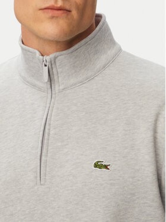 Lacoste Bluza SH8866 Szary Regular Fit