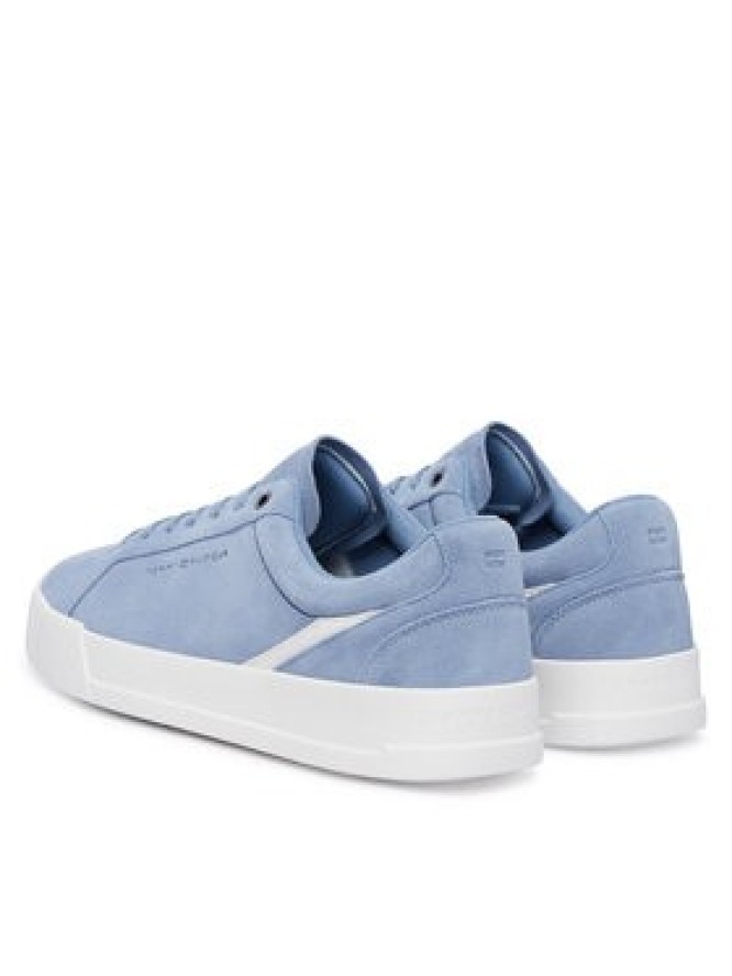 Tommy Hilfiger Sneakersy Th Court Premium Suede FM0FM05880 Niebieski