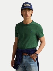 Polo Ralph Lauren T-Shirt 710671438425 Zielony Custom Slim Fit