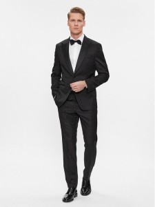 Boss Garnitur H-Huge-2Pcs-Tux-231 50502453 Czarny Slim Fit