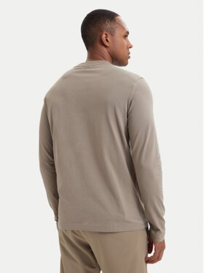 BOSS Longsleeve 50506365 Beżowy ciemny Regular Fit